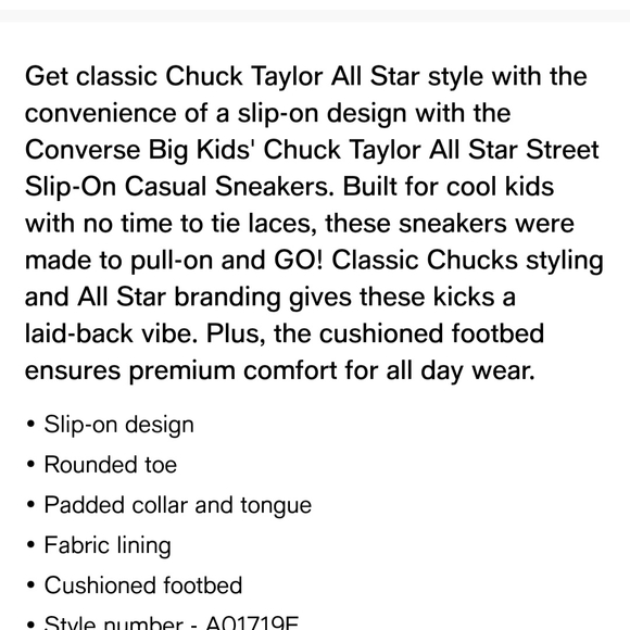 Converse Kids Black High-Top Sneakers - Picture 8 of 8